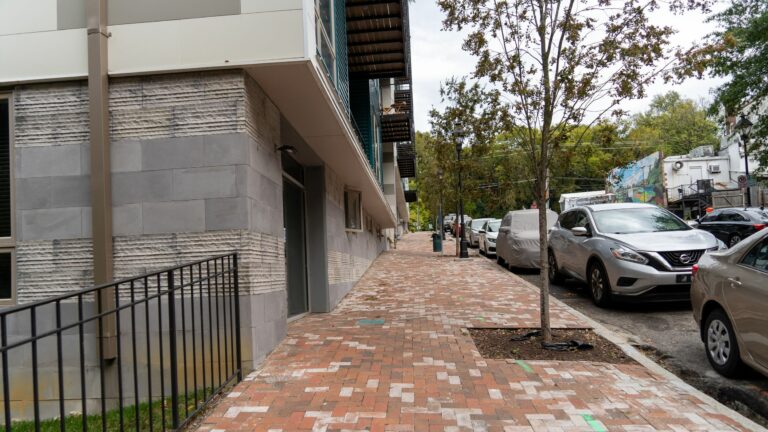 Sidewalk of Main2525 apartments