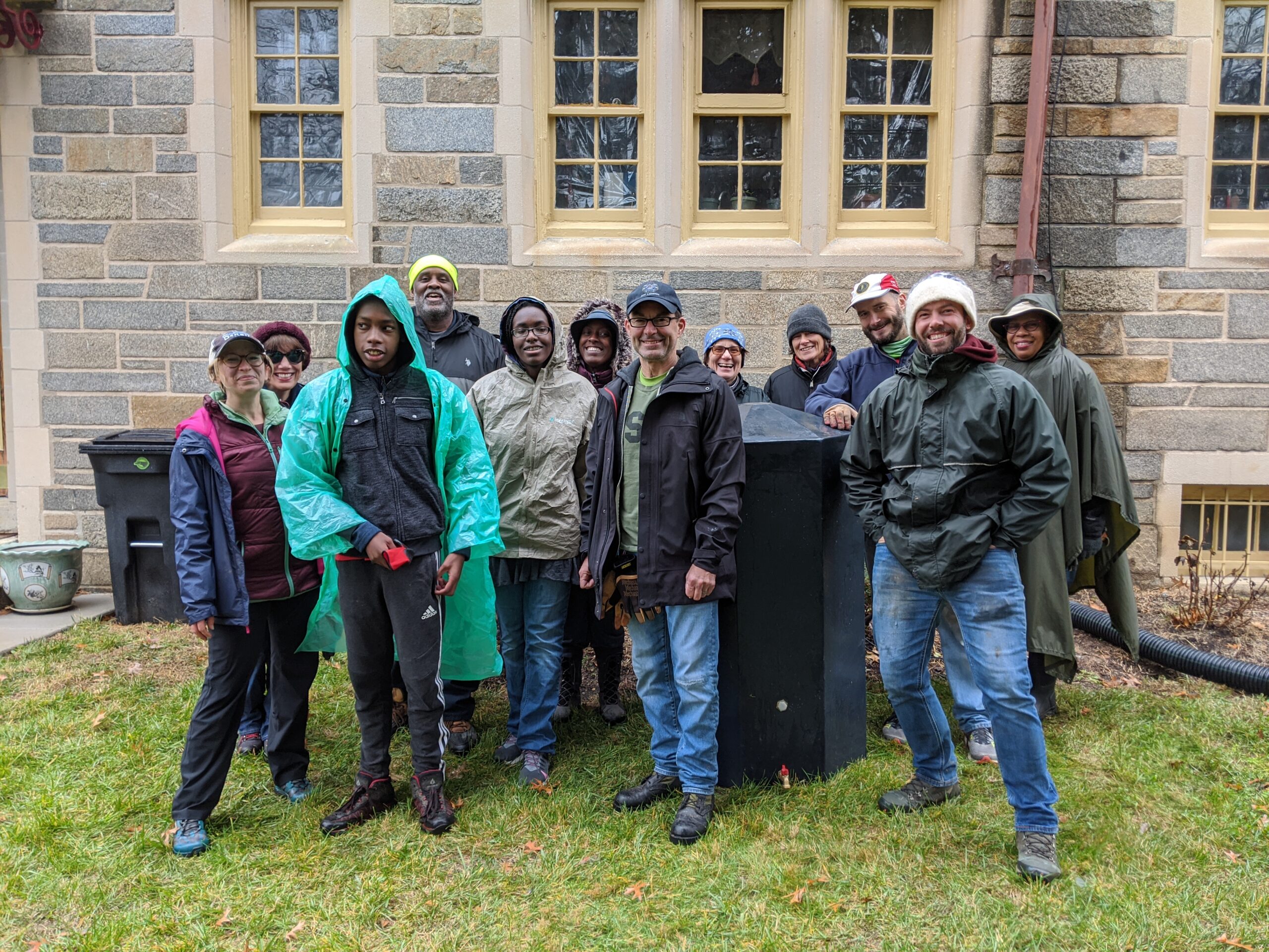 Picture of Bryan with a local community in D.C.