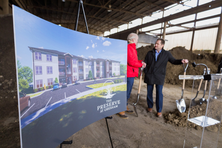 Groundbreaking of The Preserve at Gresham Lake in Raleigh, North Carolina